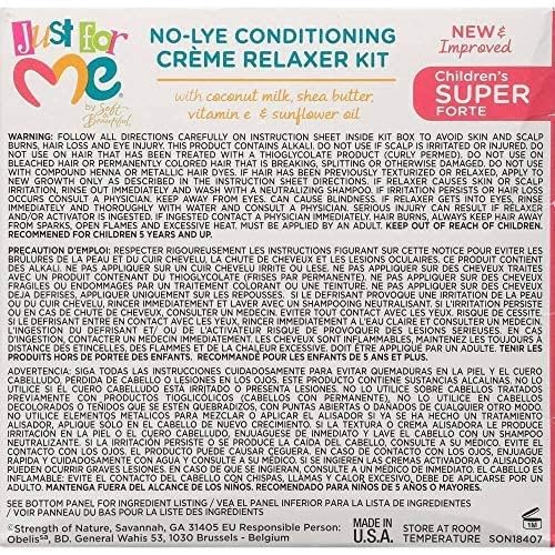 Just for Me No-Lye Conditioning Creme Relaxer Kit-Children's Super (1 APPLICATION)