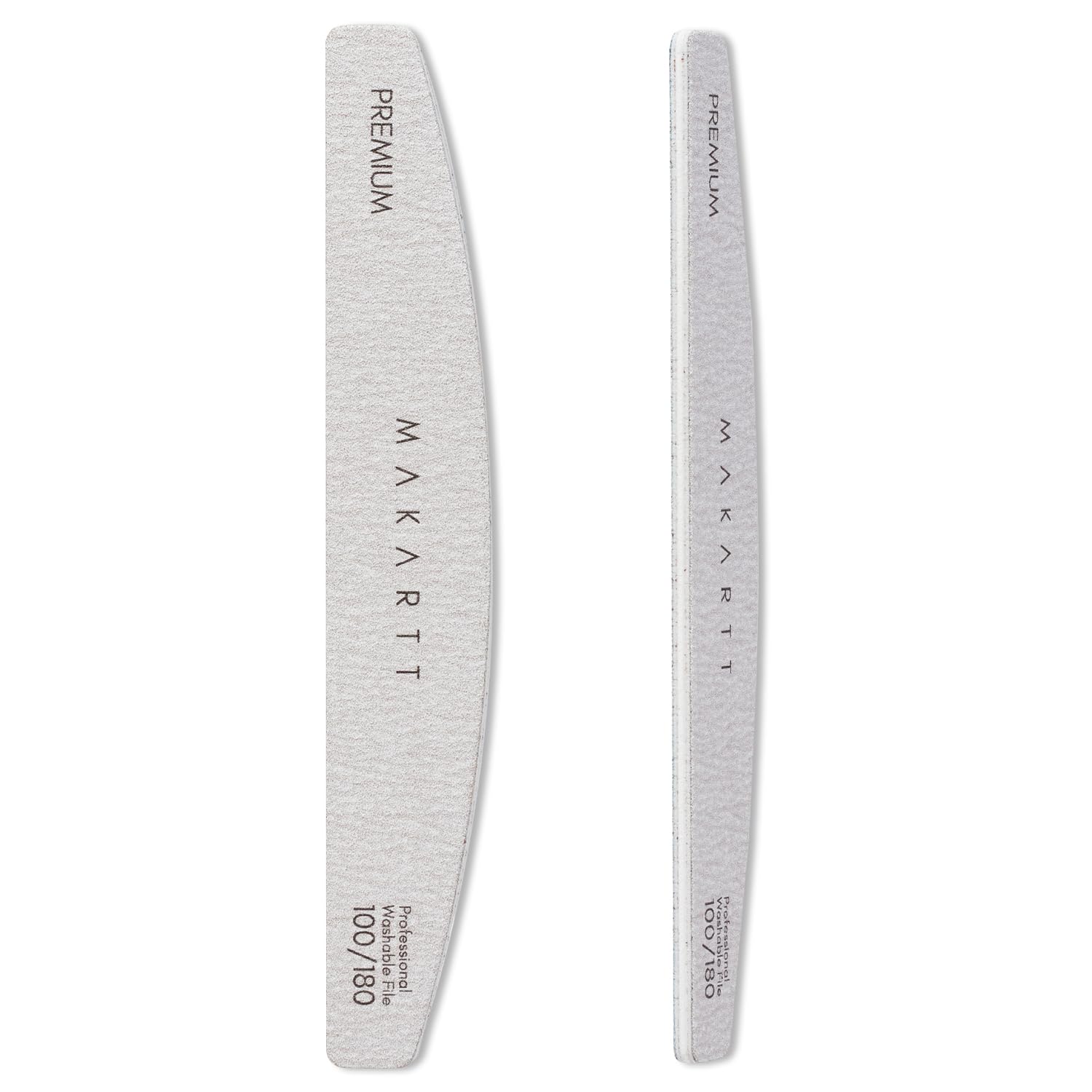 Makartt Nail File: 100/180 Grit Emery Boards for Nails, 10 Pcs Zebra Doubled Sides Coarse Fingernail Filer for Acrylic and Extension Gel Removal Manicure Kit Salon Home Use