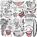 6 Sheets Joker Temporary Tattoos for Men Women Kids