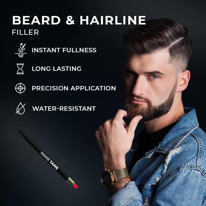 Mane Tame Retractable Beard Filler Pencil – Water-Resistant