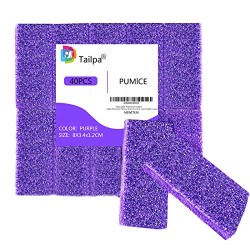 40 Pcs Pumice Stones for Feet - Callus Remover and Foot Scrubber