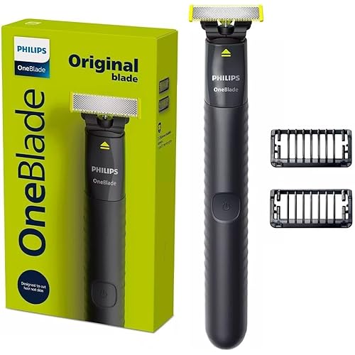 Philips One Blade Face Hybrid Trimmer & Shaver No Skin Irritation as Blade Never Touches Skin Dual Protection Technology