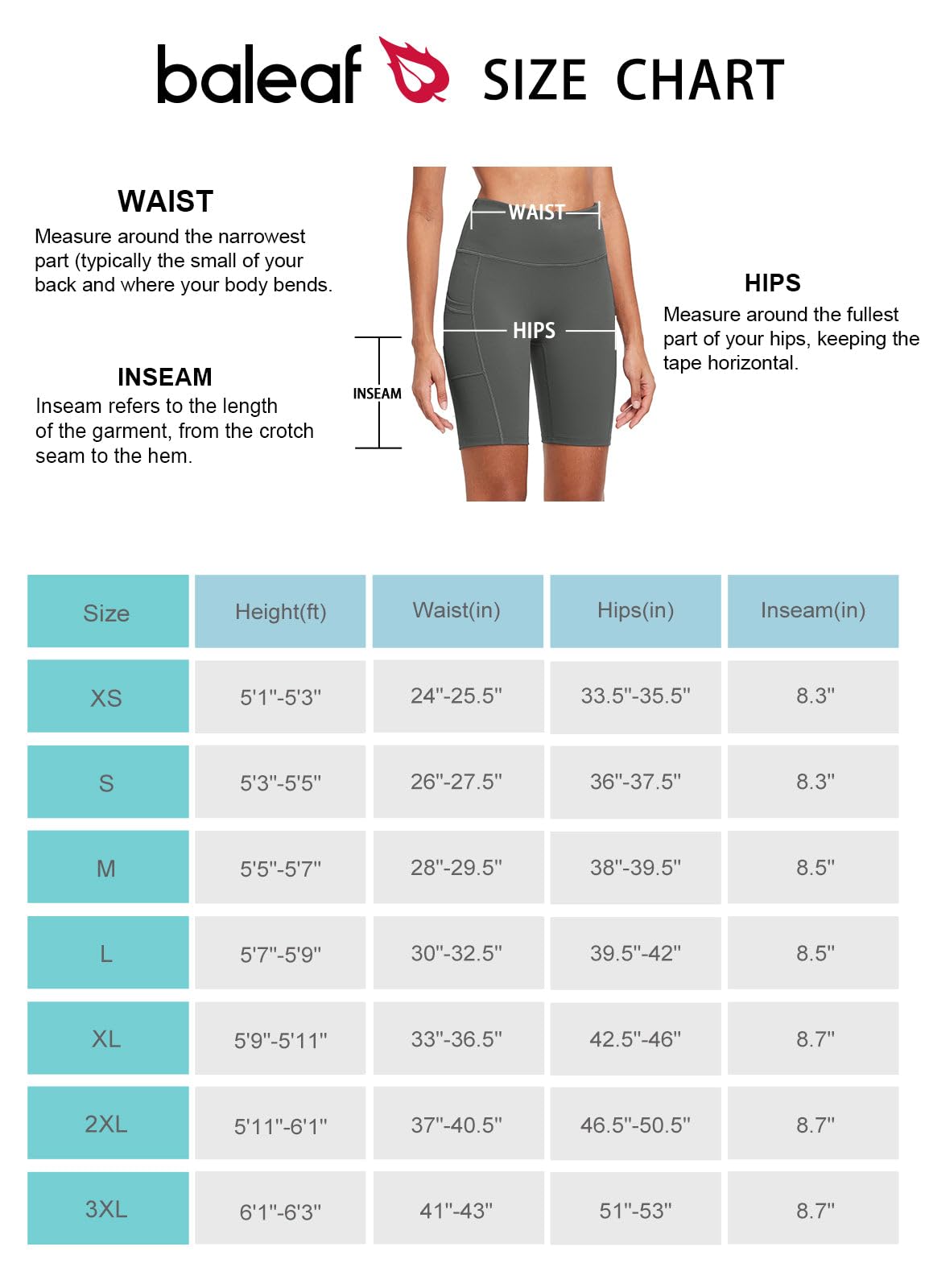 BALEAF Biker Shorts Women Yoga Gym Workout Spandex Running Volleyball Tummy Control Compression Shorts with Pockets Soft 5" Gray S