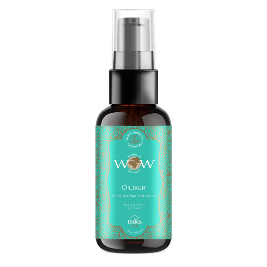 MKS eco WOW Oilixir Multi-Use Hair & Skin Oil, Halcyon Scent - 2 fl oz - Free From Silicones, Sulfate Cleansers, Parabens, Gluten, Mineral Oil & Petrolatum - Vegan, Cruelty Free