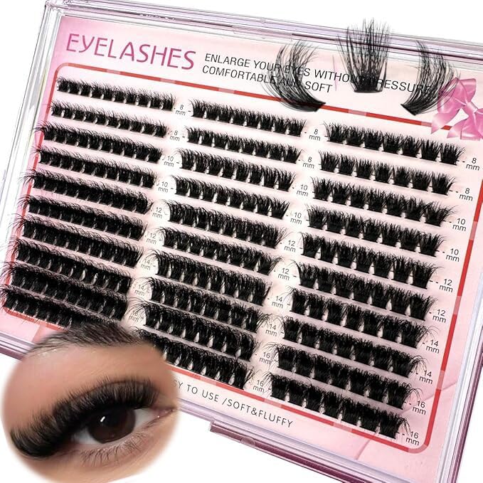 Fluffy Lash Clusters DIY Eyelash Extensions 8-16mm Mix 250pcs