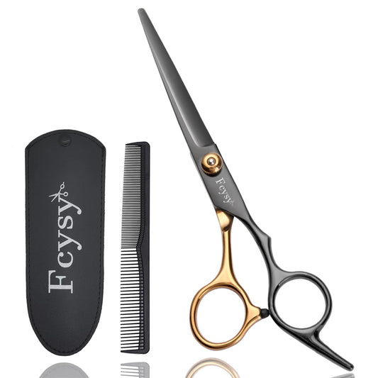 Scissors for Hair Barber Shears, Hair Cutting Scissors Professional Hair Shears, Fcysy Haircut Scissors Tijeras Para Cortar Cabello, Salon Hair Scissors Set Prime Haircutting Kit for Women Men Kids