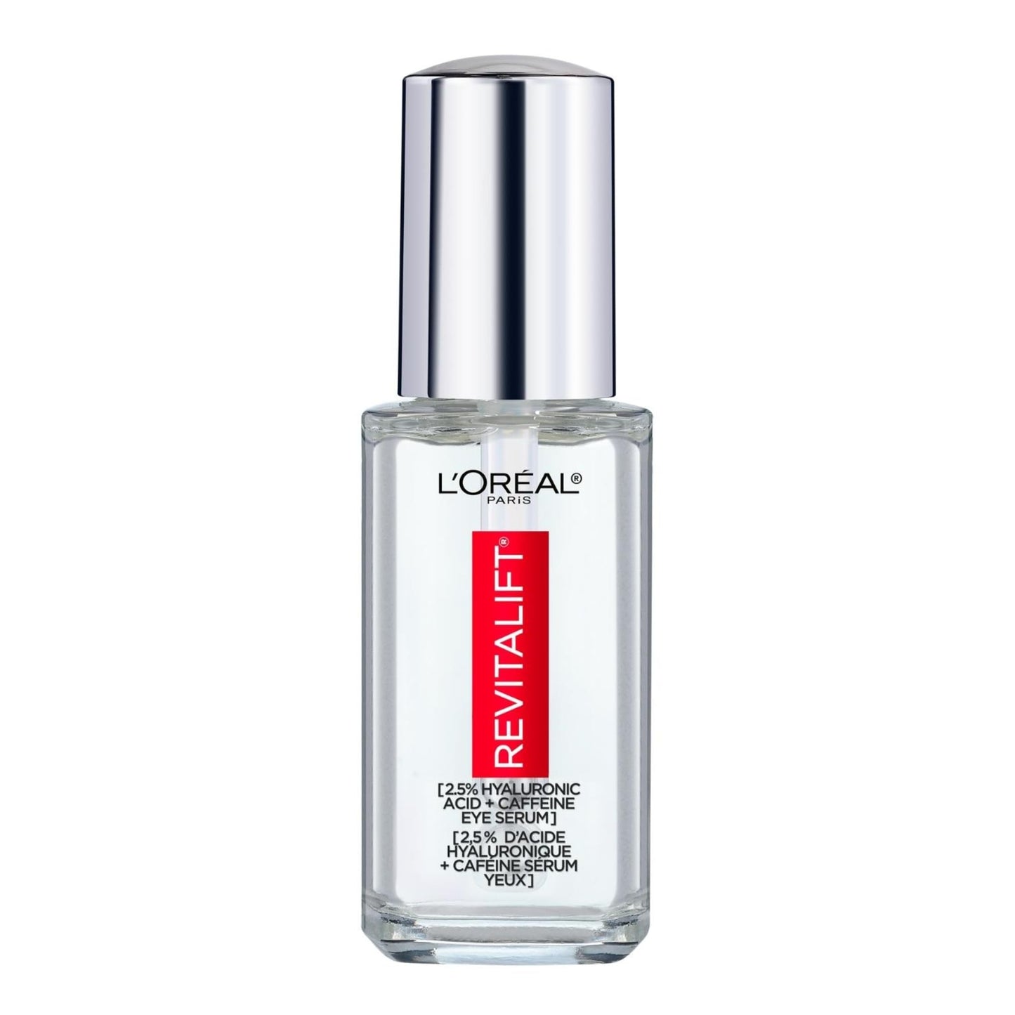 L'Oreal Paris Revitalift Derm Intensives Hyaluronic Acid + Caffeine Hydrating Eye Serum, 0.67 Fl. Oz.