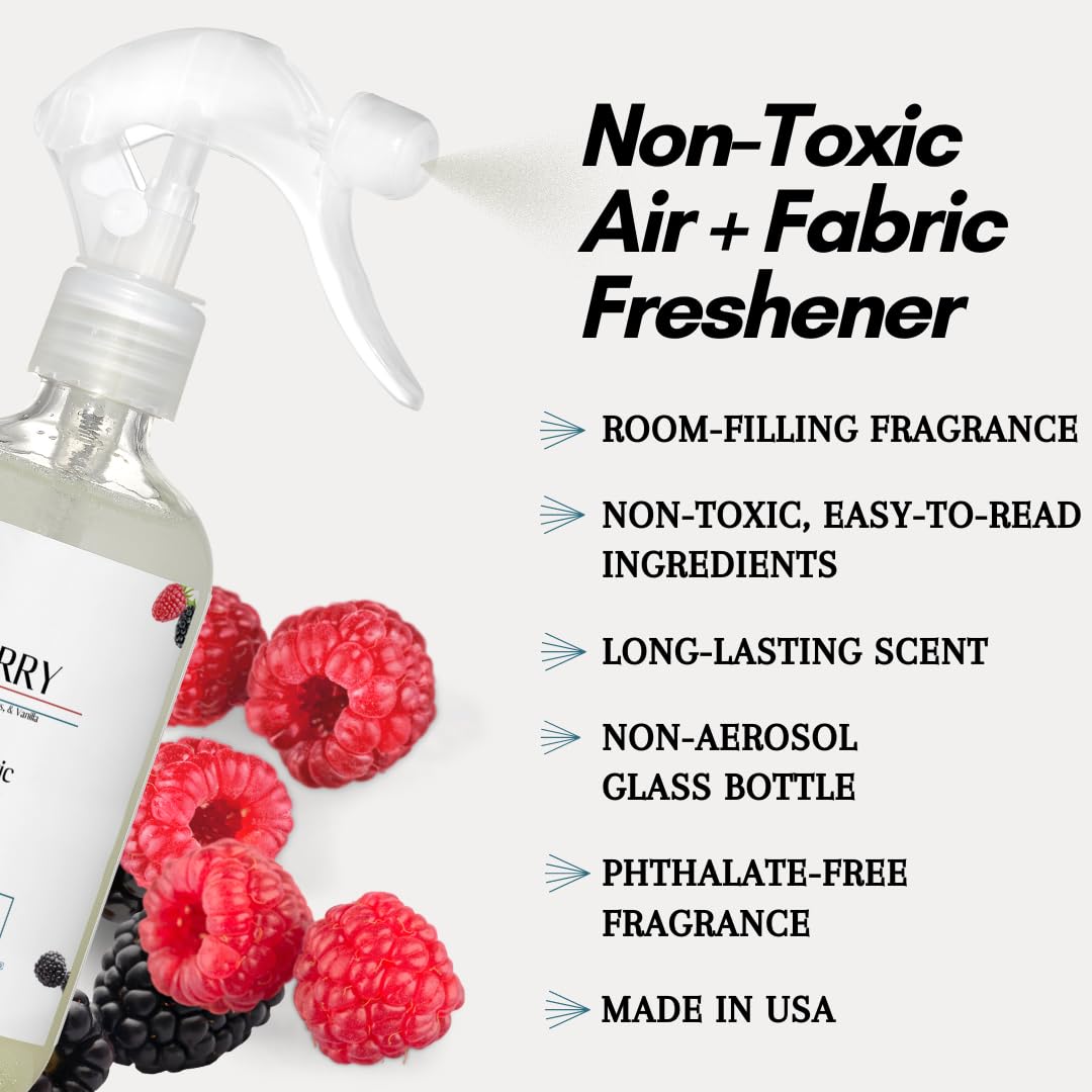 Halarosis All Natural Air + Fabric Fresheners, Highly Scented (8 fl oz) (Black Raspberry)