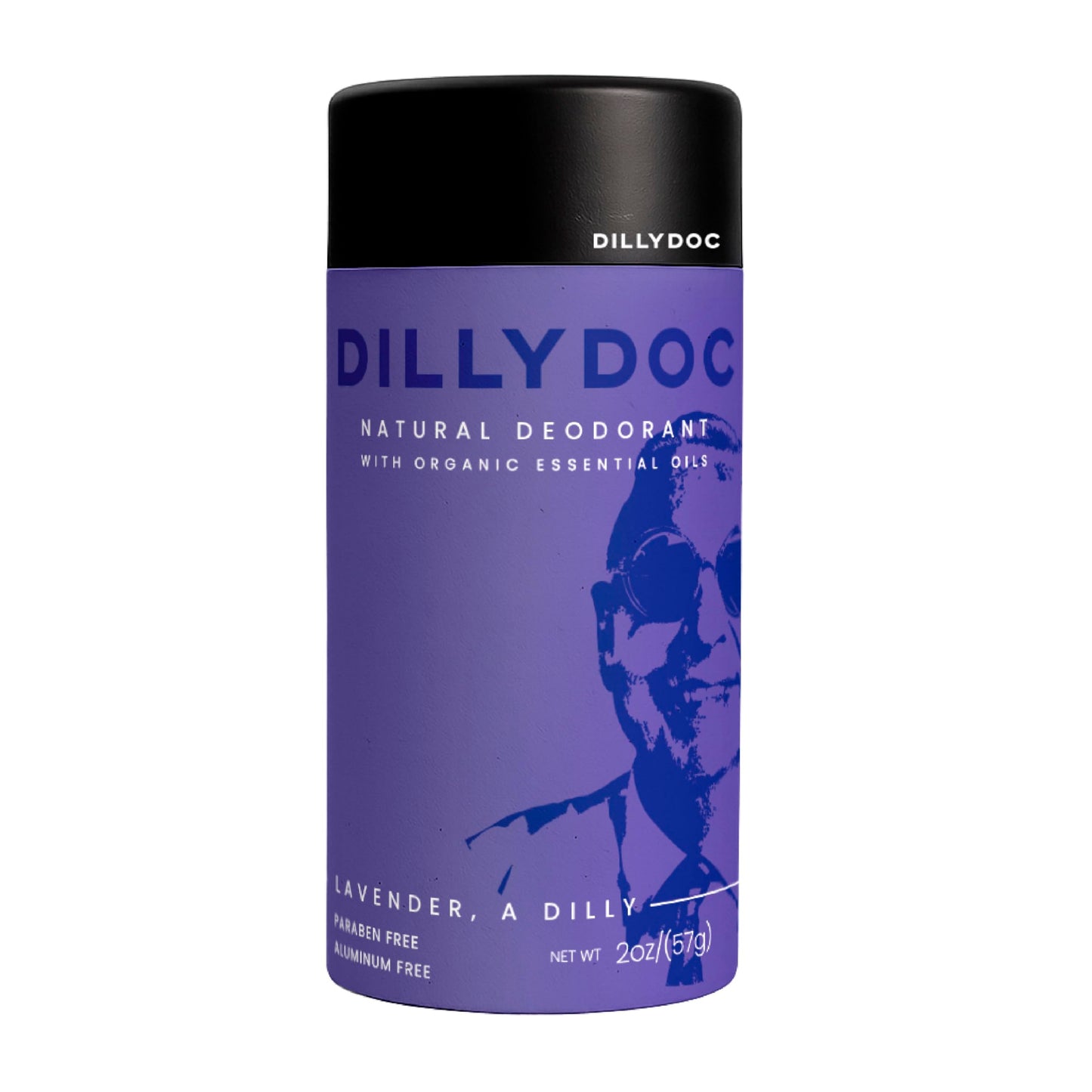 Dillydoc - Aluminum-Free Deodorant with Organic Essential Oils, Eco-Friendly Packaging, Natural Odor Protection, Vegan, Non-Toxic, Sustainable and Perfect for Sensitive Skin (2 Pack, Lavender)