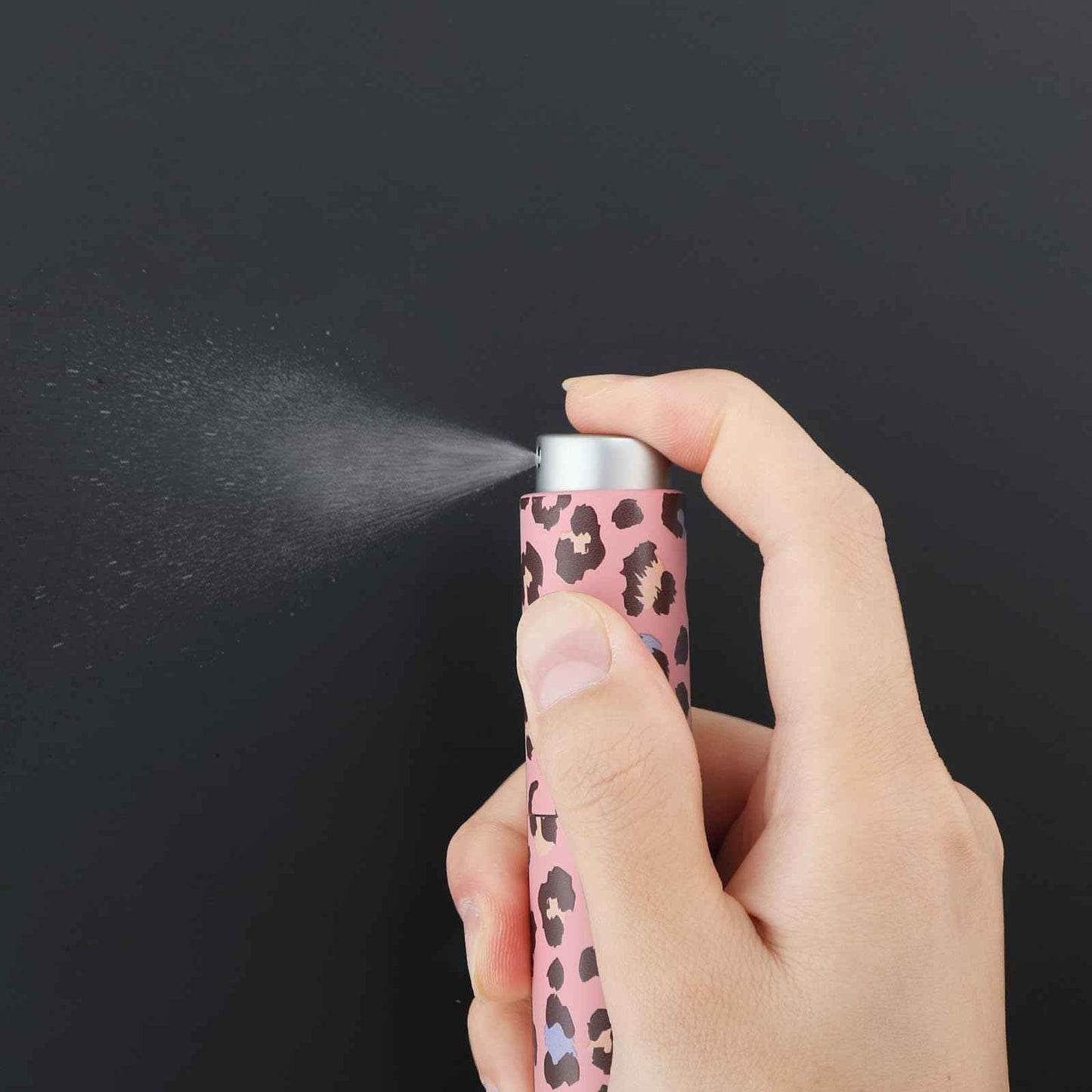 IRON BILL 8ML Travel Perfume Bottle Refillable (Leopard Print) Mini Portable Atomizer Spray Bottle for Cologne and Perfume(5pcs)