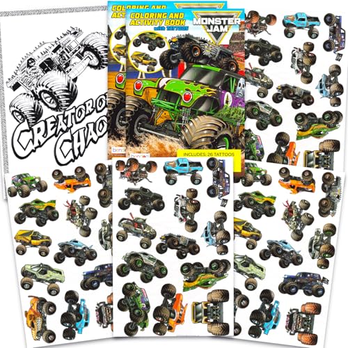 Monster Jam Gravedigger Temporary Tattoos Party Favors 50 Pack