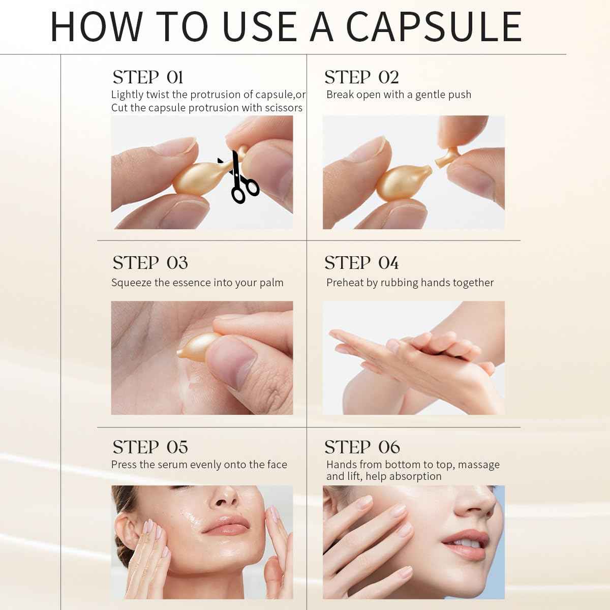 Vitamin C & Retinol Serum Capsules Set – 48 pcs VC for Morning + 48 pcs VA for Evening - Anti-Aging & Anti-Wrinkle Skincare Face Serum - Smooth Fine Lines Hydrate & Firm Skin - Travel-Friendly Gifts