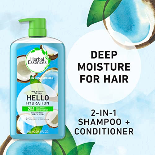 Herbal Essences Hello hydration 2in1 shampoo conditioner, 29.2 Fl Oz (Pack of 2)