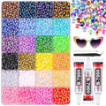 12600 Pcs 4mm Resin Rhinestones with B7000 Glue for DIY Crafts