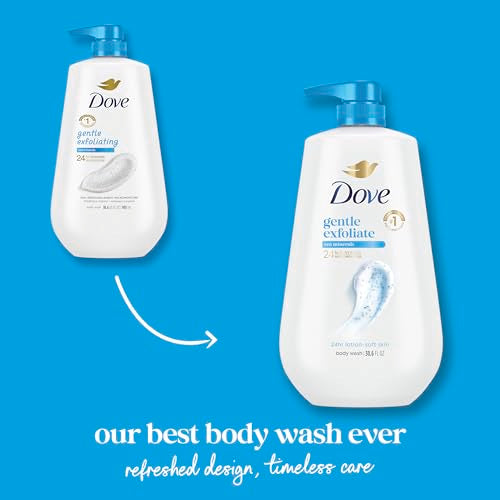 Dove Gentle Exfoliating Body Wash, 30.6 oz | 24-Hour Hydration
