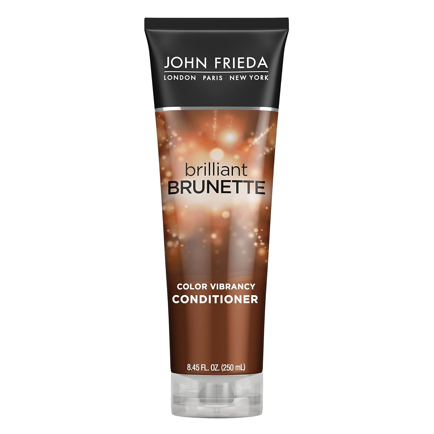 John Frieda Brilliant Brunette, Color Boosting Conditioner, Enhances and Protects Multi-Dimensional Tones, With Sweet Almond Oil to Rehydrate and Replenish Dry Hair, 8.45 Oz