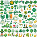 St. Patrick's Day Glitter Temporary Tattoos, 100+ Pcs Shamrock