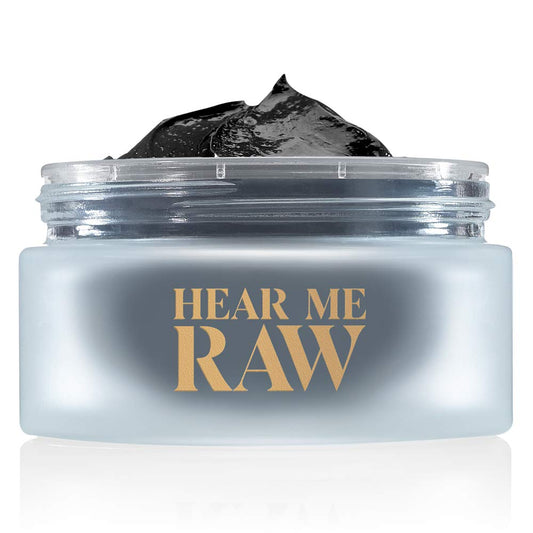 HEAR ME RAW The Detoxifier with Charcoal+, Mask + Scrub, Full-Size, 2.5 oz