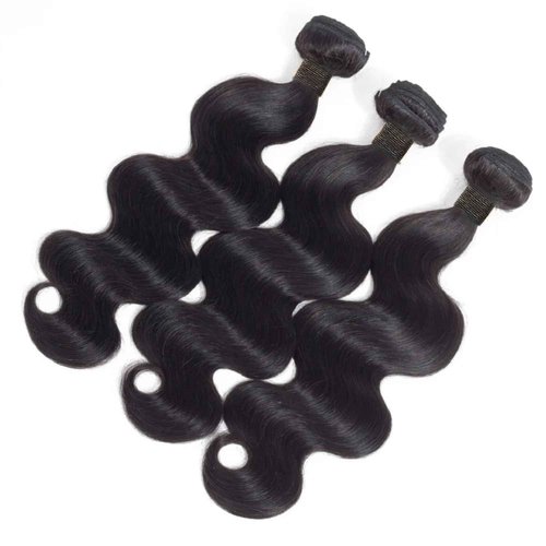 12A Human Hair Bundles 16 16 16 Inch Body Wave Bundles Human Hair Unprocessed Brazilian Virgin Bundles Weave Extensions Natural Black Color 3 Bundle