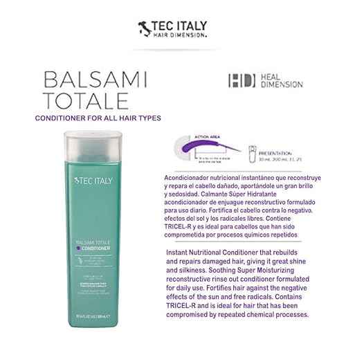 Tec Italy Reconstruction: Due Faccetta + Shampoo + Balsami Totale 10.1 Oz