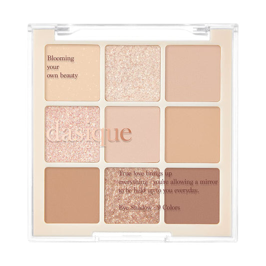 dasique Shadow Palette #07 Milk Latte 8g I 9 Blendable Shades in Smooth Matte and Shimmer Finishes with Gorgeous Pearls | Eye Makeup Palette | Cruelty Free | K-beauty