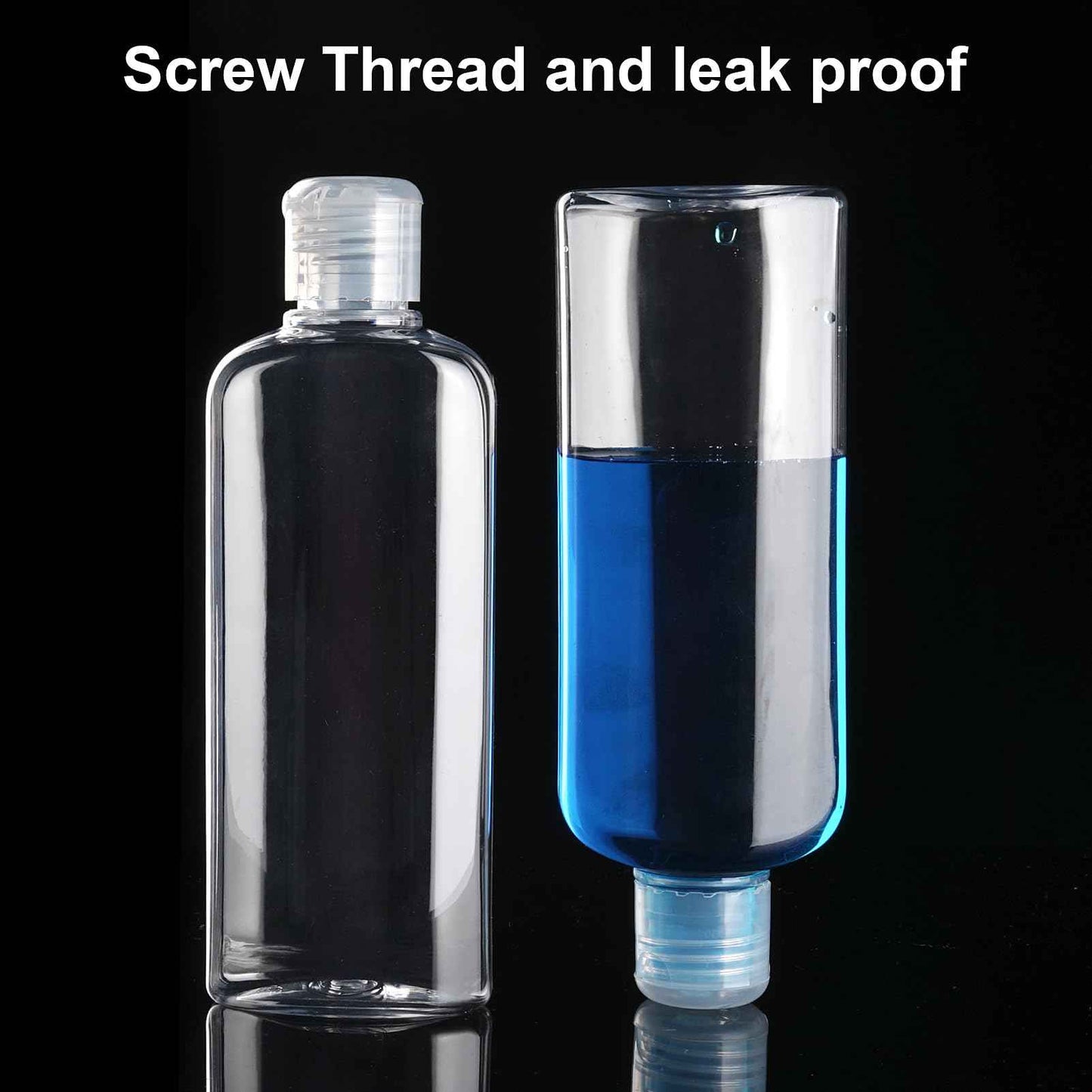 Wowang Travel Shampoo and Conditioner Bottles 7.7oz 7 Pack Leak Proof Plastic Squeeze Bottle with Flip Cap Refillable Containers Travel Bottles for Toiletries Lotion Shampoo Conditioner