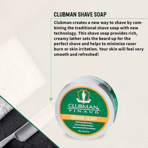 Clubman Pinaud Shave Essentials Set, Dopp Kit with Whiskey Woods After Shave, Shave Soap, and Shave Brush, 1 Set