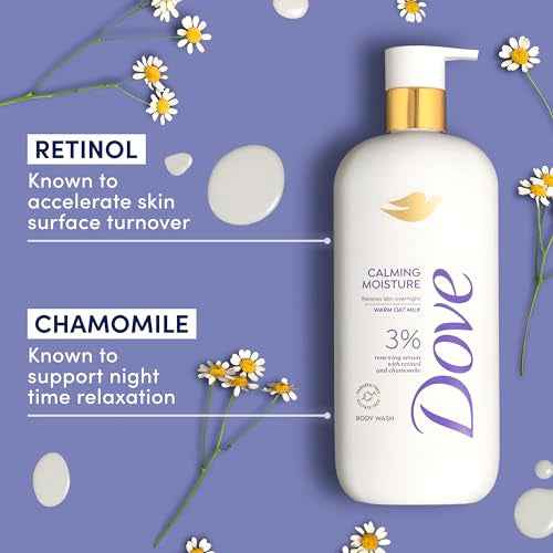 Dove Serum Body Wash Calming Moisture renews skin with Retinol Serum 18.5 Fl Oz
