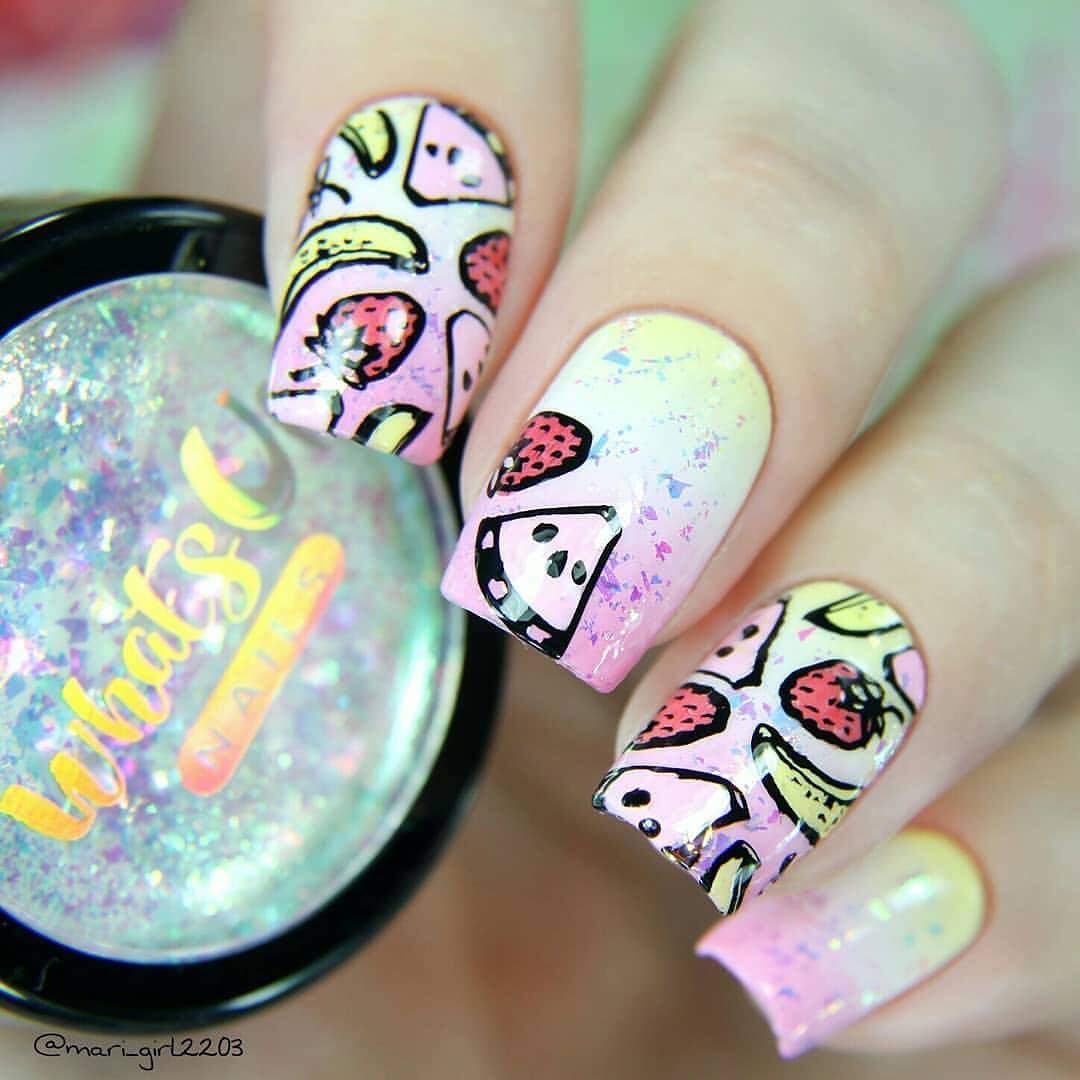 Whats Up Nails - B029 Picnic in the Park Stamping Plate for Nail Art Design