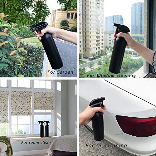 Cindy's Tape 16 oz Refillable Spray Bottles - Pack of 4, Leak-Proof for Home & Garden