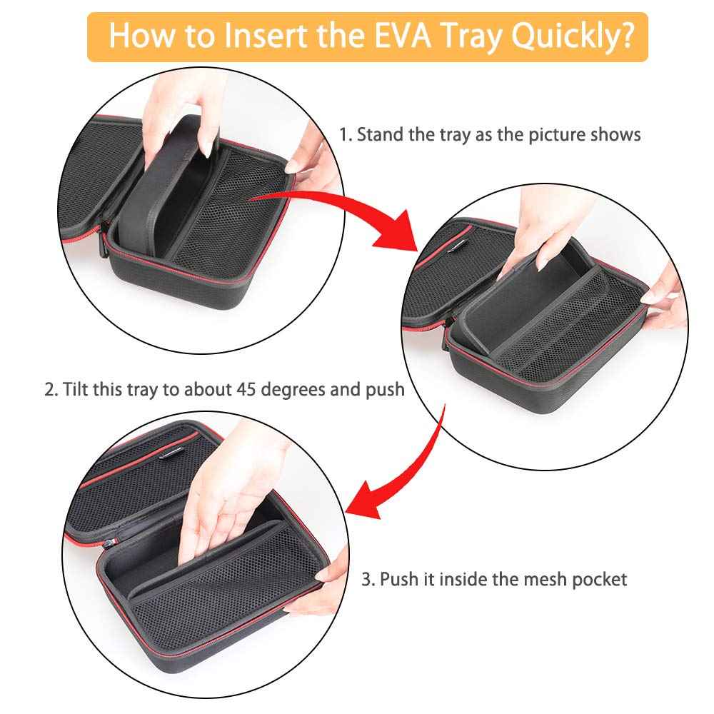 RLSOCO Case for Braun All-in-One Style Kit Series 3 3430/Series 5 5480/Seires 7 7410/Series 9 9440/BT3221/BT5260 & Compatible with Gillette Intimate Men’s Manscape Pubic Hair Trimmer and More