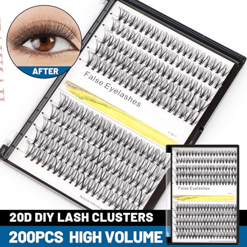 Hannahool 3D Cluster Lash Extensions Mixed 8-16mm 0.07mm