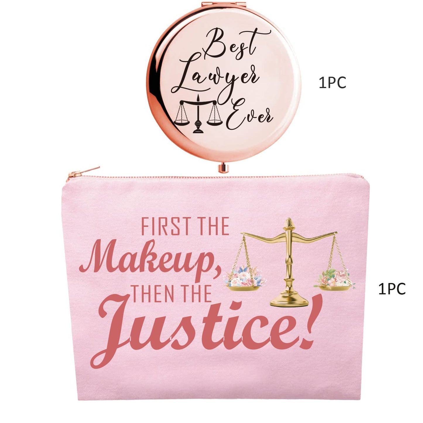 HnoonZ Appreciation Gifts for Female Lawyer,Lawyer Gifts for Women,Thank You Attorneys Gifts,Women Cosmetic Bag for Lawyer,Lawyer Makeup Bag,Criminal Justice Gifts,Future Lawyers Gifts for Women