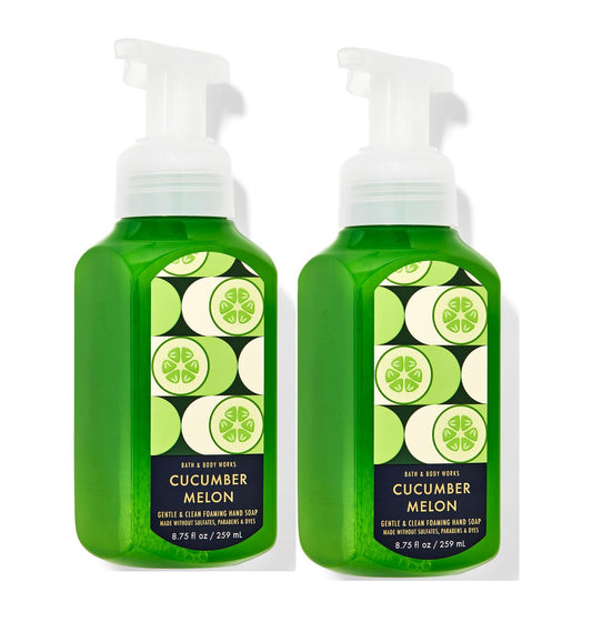 Bath and Body Works Gentle Foaming Hand Soap 8.75 Ounce 2-Pack (Cucumber Melon)