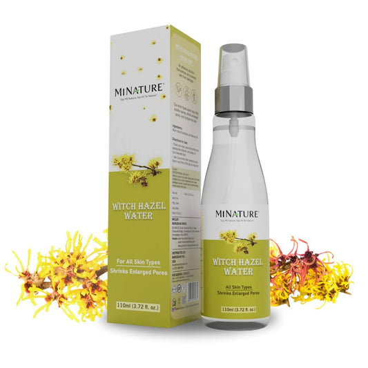 Mi Nature Witch Hazel Water |Pure & Natural | Natural Toner | All Skin Type|Cruelty Free | Chemical Free|Made in India| | Facial Mist| 110ml (3.72 Fl. oz.