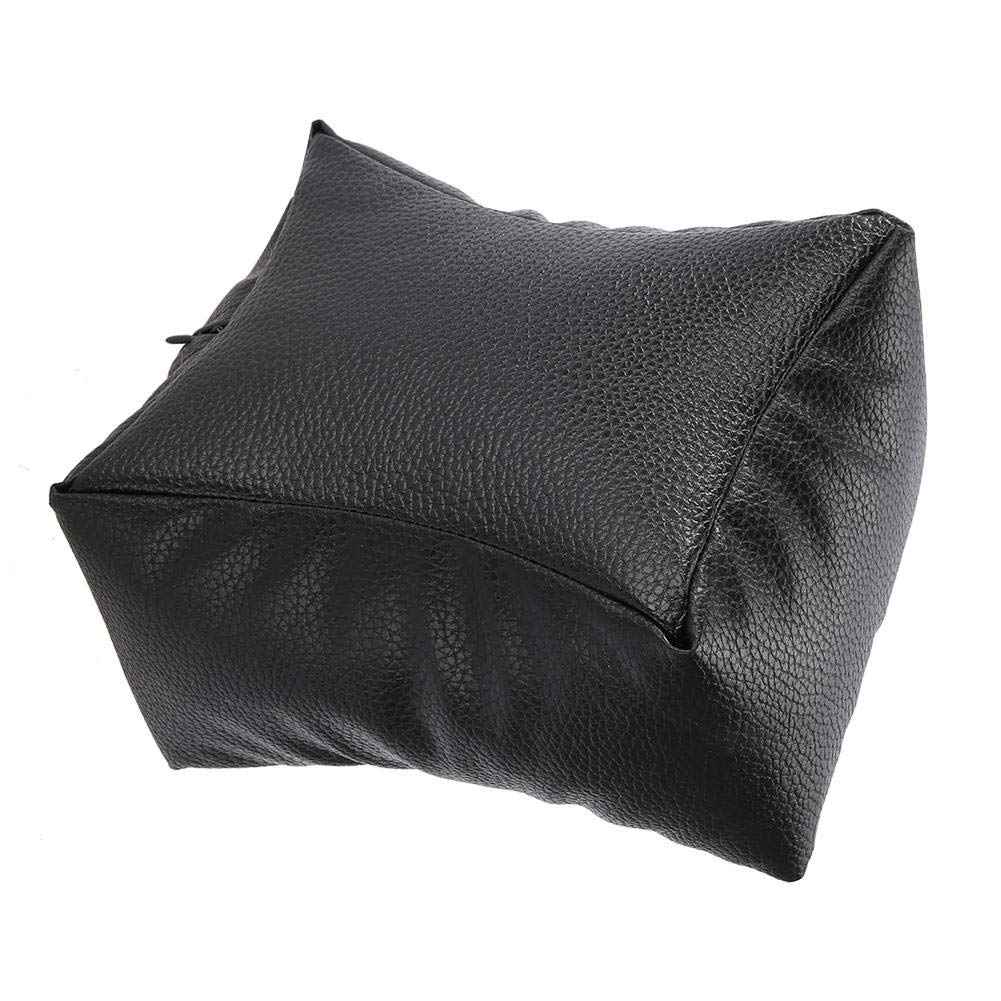 Hand Rest Cushion Pillow Nail Art Design, Hand Pillow Washable Soft PU Arm Rest Cushion Manicure Tool Salon Beauty Accessory (black)