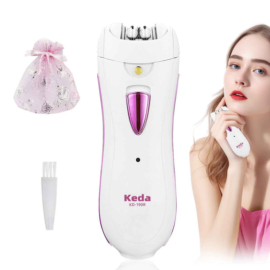 Smooth Glide Epilator for Women Face, Portable Facial Epilator for Women, Face Epilator Facial Epilator, Rechargeable Smooth Glide Epilator with LED Light for Facial, Armpit, Bikini and Leg