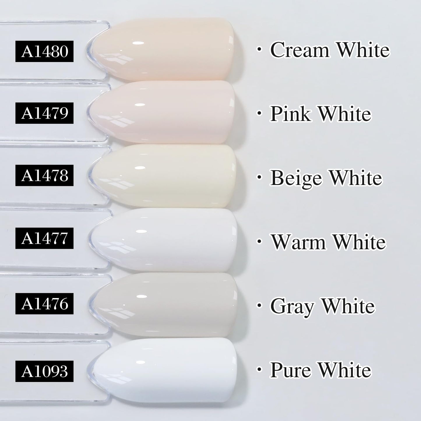 Double Rhythm 15ML Gel Nail Polish Pure Sheer Same Color Same Bottle Soak Off Gel Polish Art Manicure Salon DIY at Home for Women (Pink White-A1479)