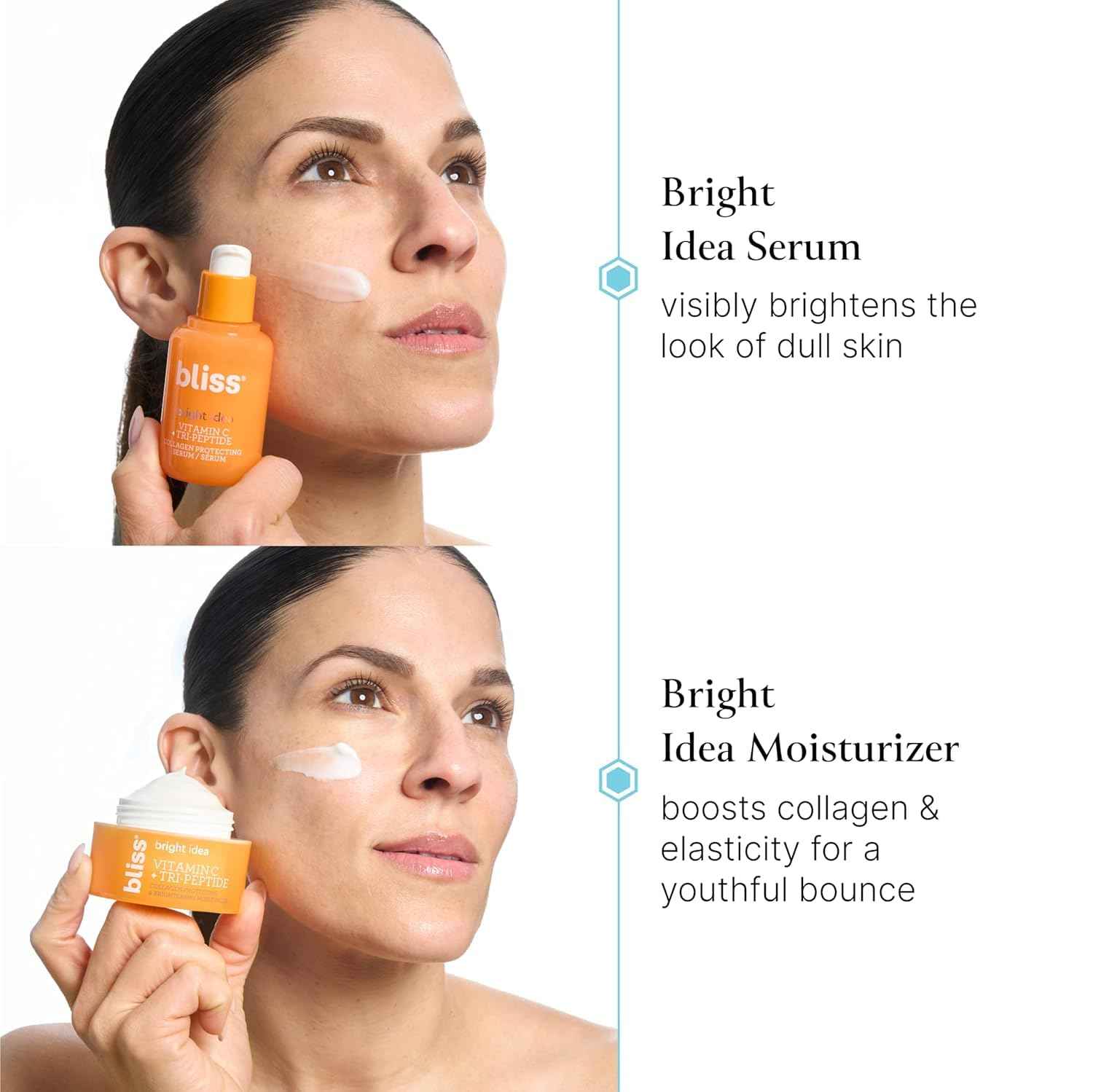Bliss Brighten Up Vitamin C + Tri-Peptide Brightening Serum & Vitamin C Brightening Moisturizer Set