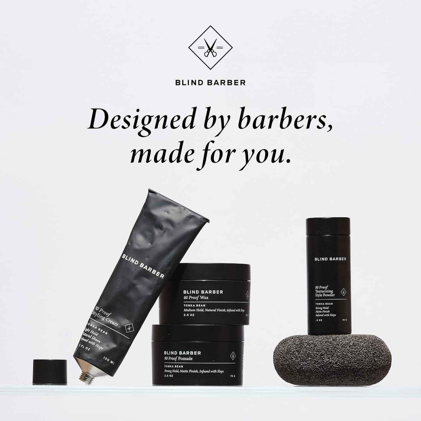 Blind Barber AHA Exfoliating Face Scrub - Daily Exfoliating Face Wash for Men - Cleanse Dirt & Excess Oil, Clear Clogged Pores & Smooth Skin Texture - Facial Scrub with Quartz Powder (6 Oz)