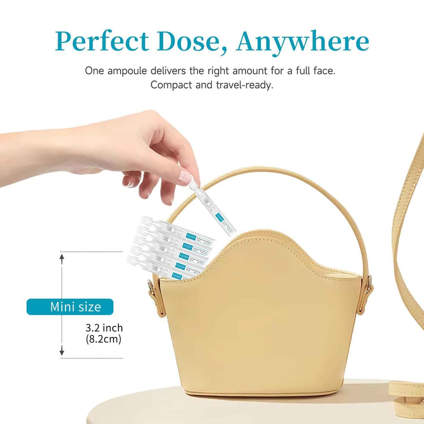 BACHERI Collagen Peptide Anti-Aging Serum with PDRN – Triple Collagen, Peptide Complex & Botanical Extracts for Firming, Hydration & Skin Barrier Repair – Ampoule Serum Set 1.5ml x 30