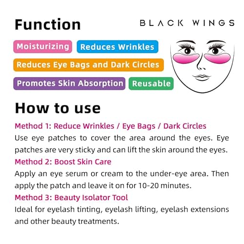 BlackWings 6 Pairs Silicone Eye Patches with Self-Adhesive Design - Cute Bear & Rabbit Inspired Eye Care Patches (Little Bear Little Rabbit 6pairs)