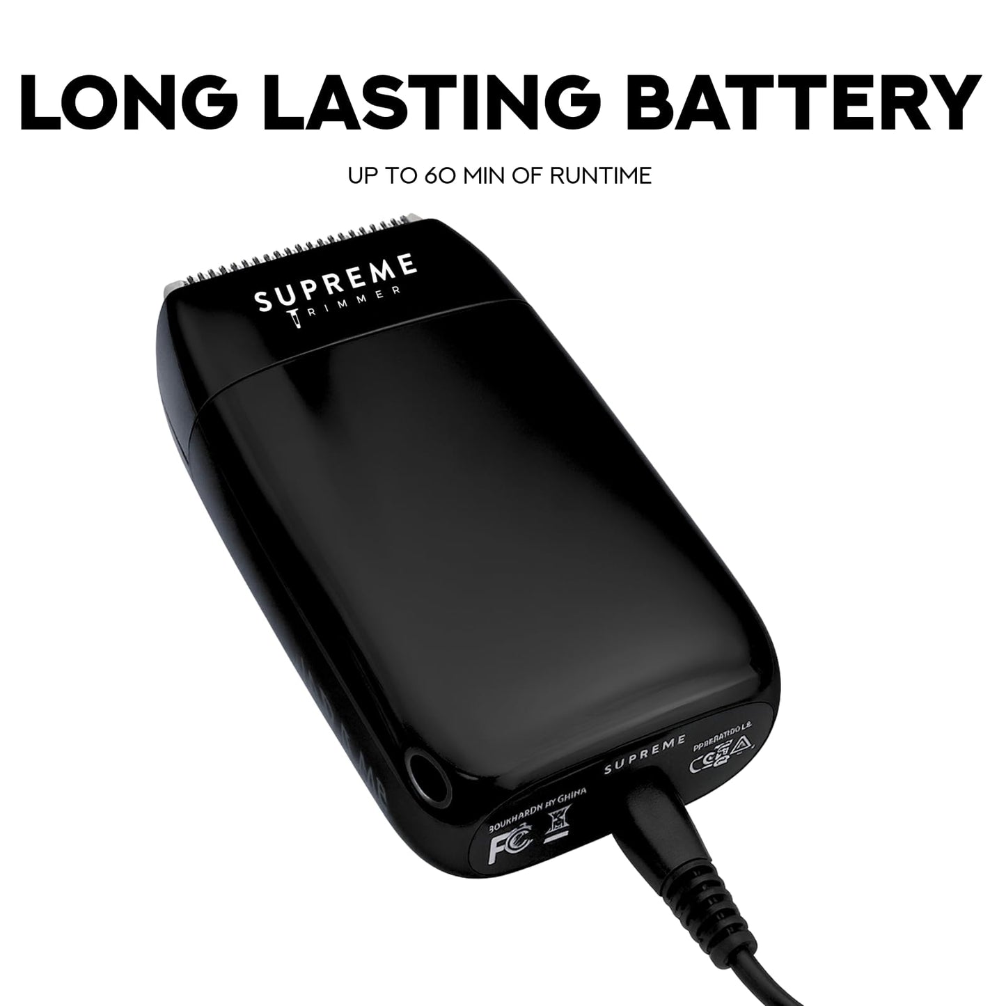 Supreme Trimmer Crunch Lite STF600 | Professional Double Foil Shaver for Men | Cordless & Corded, 60 Min Runtime, Hidden LED Display | Barber Face & Head Finishing Razor