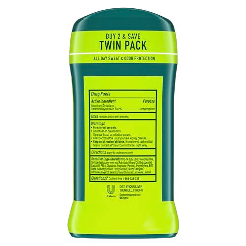 Degree Men Extreme Blast Antiperspirant Deodorant Twin Pack - 48-Hour Protection