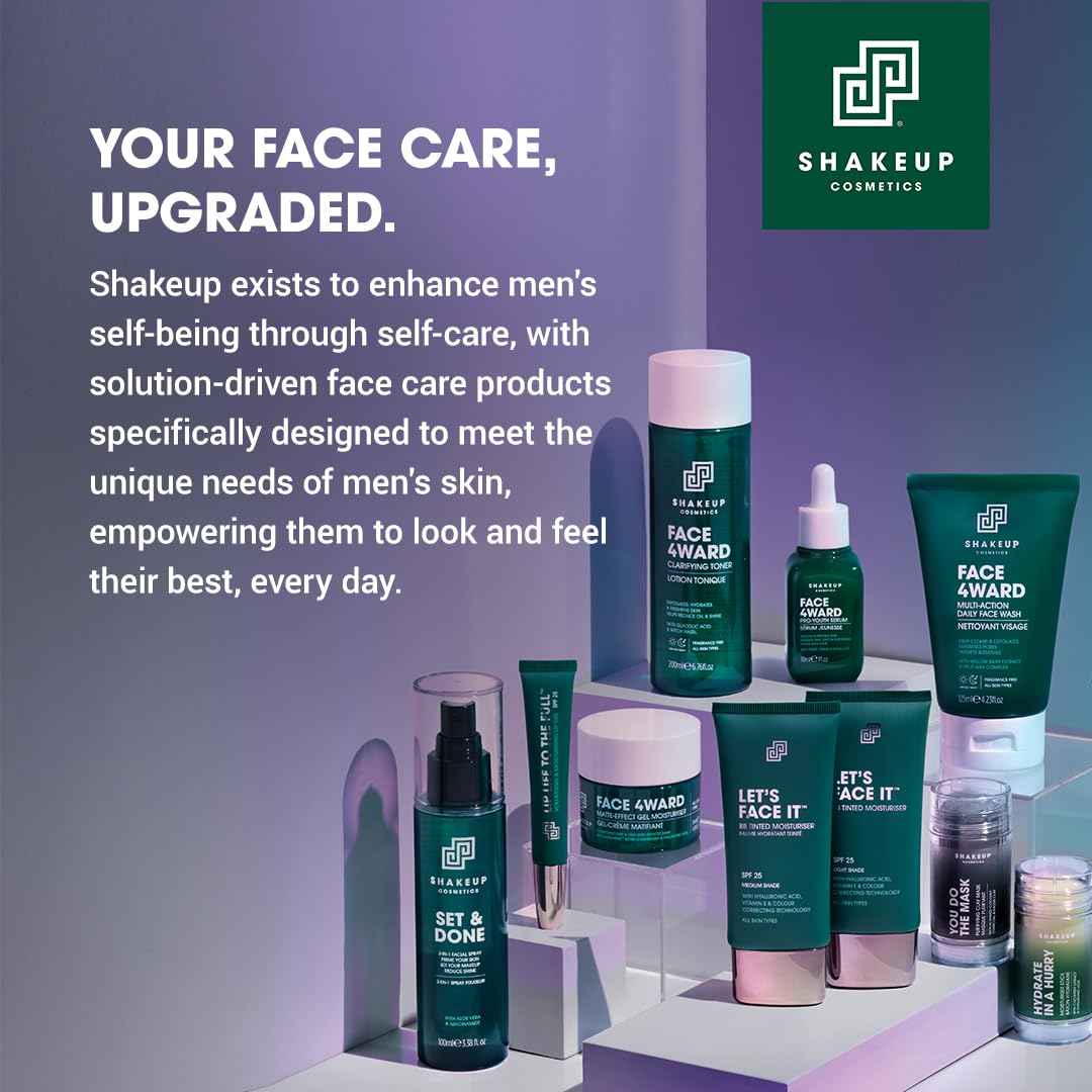 Shakeup Cosmetics Mens Beard Serum & Beard Oil, Supports Thicker & Fuller Beard, Helps Tame Dry & Unruly Hair, Nourishing with Castor Oil, Caffeine & Peptide Complex, 50ml. Aka. THE MANE EVENT