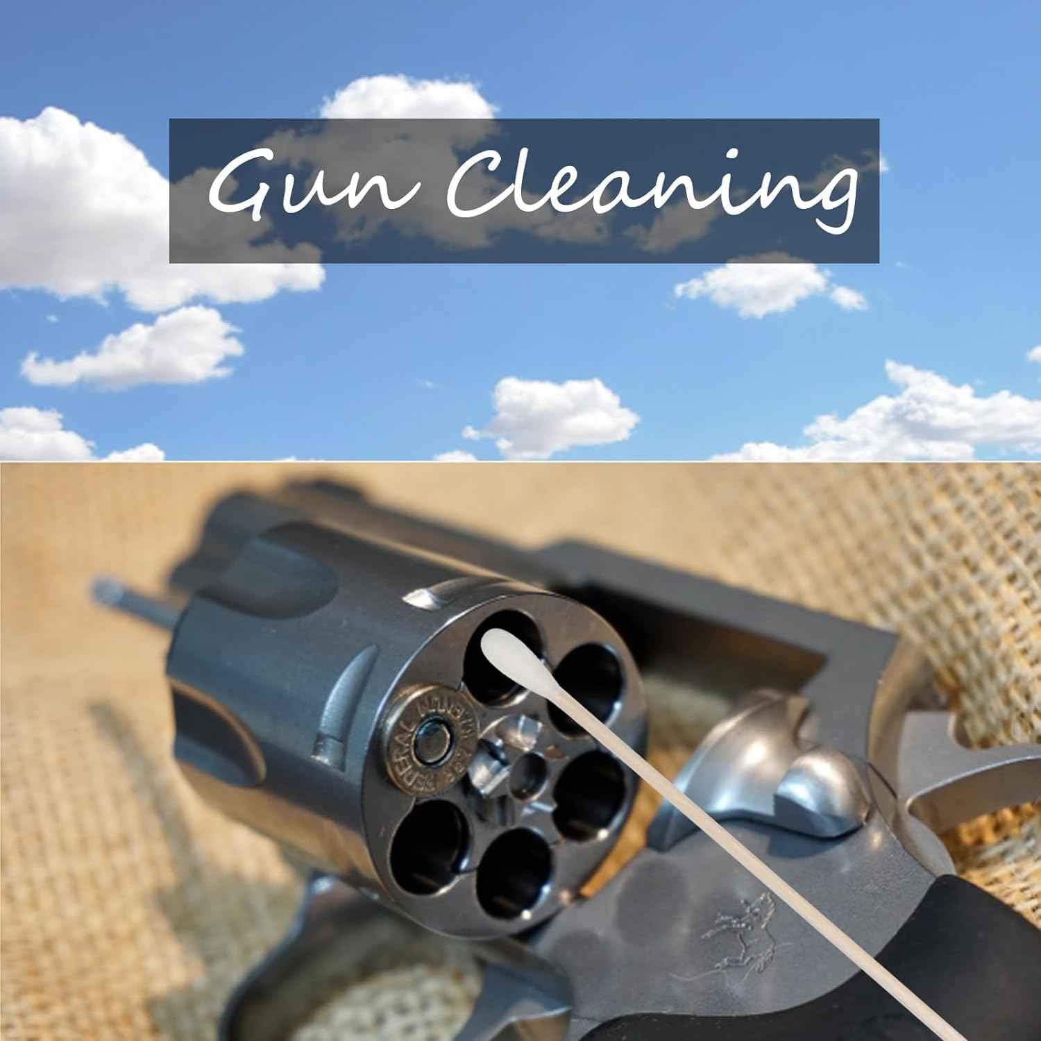 6 Inch Long Cotton Swabs,2000pcs Cotton Swabs,Long Cotton Swabs with Wooden Handle,Great for Gun Cleaning,Pet Care and Makeup