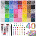 50000 Jelly Rhinestones 3mm Flatback Gems Bedazzling Kit