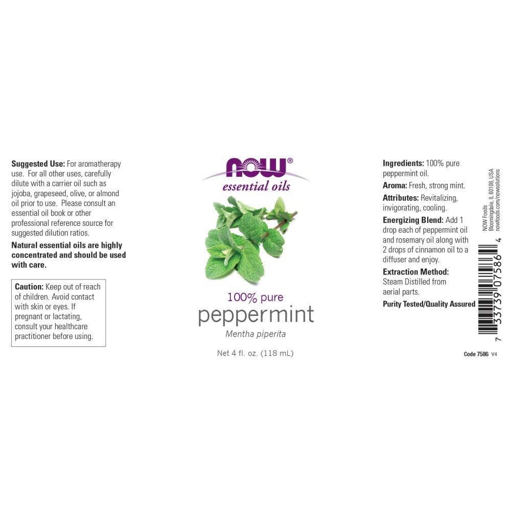 Peppermint Oil 100% Pure & Natural - 4 oz. (Two Pack)