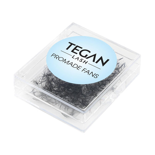 TEGAN LASH 500 Promade Fans Volume Eyelash Extensions, Handmade Loose False Eyelashes, From 3D - 16D, 0.03/0.05/0.07 Thickness, C/CC/D Curl, 9-15mm Length, Pestanas Pelo A Pelo (5D-0.07-C-13)