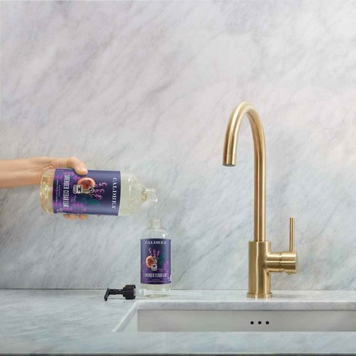 Caldrea Hand Soap Refill, Aloe Vera Gel, Olive Oil And Essential Oils To Cleanse And Condition, Lavender Cedar Leaf, 32 Oz